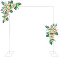 8.2FT White Metal Wedding Arches for Ceremony Square Balloon Arch Stand Rectangular Backdrop Stand for Anniversary Birthday Party Bridal Shower Home Indoor Outdoor Decoration by IKULE