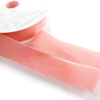 2" Velvet Ribbon Single Sided Soft Plush Luxury Craft Trim for Hair Bows Sewing Gift Wrapping Decorations Floral Arrangements and DIY Projects (Light Coral, 25 Yards) - Image 3
