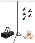 Hemmotop T-Shape Photo Backdrop Stand Portable 7x5ft (HxW) by Hemmotop