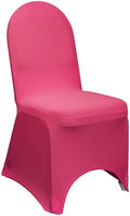 YOUR CHAIR COVERS - 100 Pack Stretch Spandex Banquet Chair Covers - Fuchsia, Wedding Slip Covers, Premium Quality Chair Cover by YourChairCovers