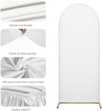Set of 2 Wedding Arch Cover Stretchy Spandex Fabric Backdrop for Arch Stand - Image 5