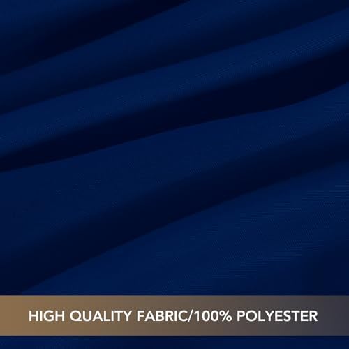sancua Round Tablecloth 90 Inch Fit 30-72 Inch Tables, 8 Pack Navy Blue - Image 6