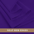 Fitable 6 Pack Purple Tablecloths 90x132 Inch for 6 Foot Rectangle Tables - Image 4