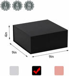 iloMAOZX Black Gift Box, 9x9x4 Inch Gift Boxes for Presents & Packaging - Image 2
