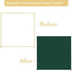 Besutolife Square Arch Backdrop Cover, 8×8 FT Spandex Arch Covers Stretchy Fitted Balloon Arch Stand Cover for Wedding, Birthday Party, Baby Shower, Photo Booth, Graduation Ceremony, Dark Green - Image 6