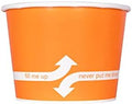 Karat [12oz - 1000 ct] Paper Ice Cream Cups & Soup Bowls for Hot/ Cold Food - Ideal for Soup, Ice Cream, Gelato, Yogurt and Snacks - Orange by Karat