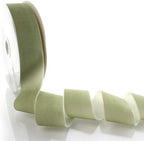 2" Velvet Ribbon Single Sided Soft Plush Luxury Craft Trim for Hair Bows Sewing Gift Wrapping Decorations Floral Arrangements and DIY Projects (Rustic Sage, 25 Yards) - Image 2