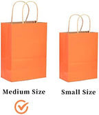 qiqee 64-Packs Paper Bags with Handles Bulk 7.6"x4.75"x10.5" Medium Gift Bags 16 Different Senior Color Bags Multiple Uses（Medium Size） - Image 4
