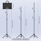 Backdrop Stand Kit - 6 Widths, 10x10ft Adjustable Background Stand for Parties & Studio Photography - Image 6