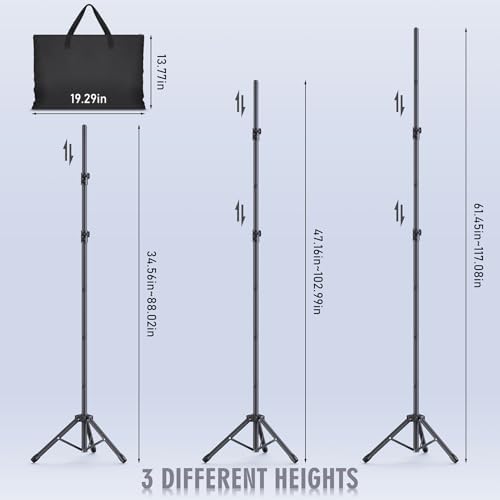 Backdrop Stand Kit - 6 Widths, 10x10ft Adjustable Background Stand for Parties & Studio Photography - Image 6