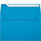 LUXPaper A9 Invitation Envelopes | Peel & Press | 5 3/4" x 8 3/4" | Pool Blue | 80lb. Text | 500 Qty by LUXPaper
