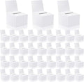 Raffle Boxes Ballot Box for Fundraising,Cardboard Box with Slot for Ticket and Removable Header Donation Boxes for Collecting Business Card Voting Contest (White 40 PCS, 6.5×4.5×4.5inch) by zzhxkjhky