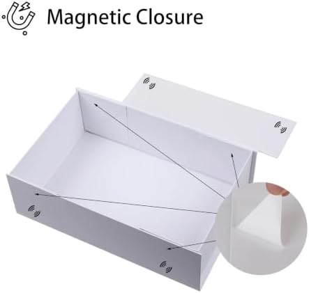 iloMAOZX White Gift Box, 14x9x4.5 Inch Gift Boxes for Presents & Packaging - Image 3