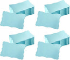 120 Pieces Mini Business Cards, 3.66x2.36 inches, Light Blue (Pack of 4) by Toperd