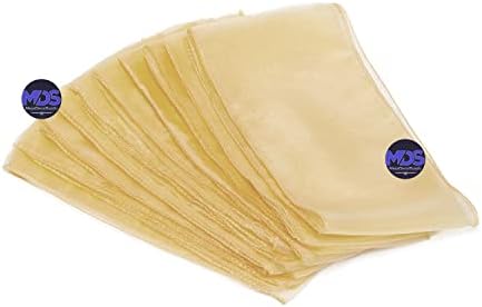 MDS Pack of 100 Organza Chair Sashes for Wedding & Event Décor – Beige - Image 4