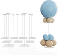 YALLOVE 10-Pack 23.6-Inch Clear Acrylic Balloon Centerpiece Stands by YALLOVEPARTYSUPPLIES