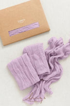Ling's Moment Luxury Cloth Wedding Napkins, Lilac, 19x19 Inch - Image 5