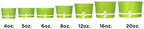 Karat [12oz - 1000 ct] Paper Ice Cream Cups & Soup Bowls for Hot/ Cold Food - Ideal for Soup, Ice Cream, Gelato, Yogurt and Snacks - Green - Image 7