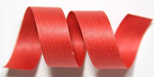Natural Cotton Curling Ribbon for Gift Wrapping | 100% Biodegradable Holiday Gift Ribbons for Presents & Ribbons for Crafts | Red Colored Curling Ribbon | 3/16, 1/2 & 5/8 Inch (Bittersweet) by CreamCityRibbon