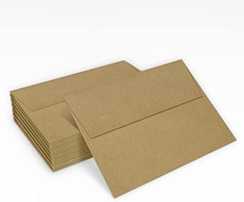 LUXPAPER A7 Invitation Envelopes for 5 x 7 Cards in 80 lb. Grocery Bag, Printable Envelopes for Invitations, w/Peel and Press Seal, 500 Pack, Envelope Size 5 1/4 x 7 1/4 (Brown) - Image 5