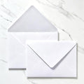 200 Pack 4x6 Envelopes, White A4 Envelopes with Gold Stickers by Unknown