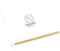 Andaz Press Personalized Wedding Guestbook with Gold Accents, Minimal Circle White Guest Sign in Guest Registry 120 Pages 8.5 X 8.5 Memories Book for DIY, Scrapbook, Photo Album by AndazPress