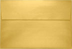 LUXPaper A8 Invitation Envelopes | Peel & Press | 5 1/2" x 8 1/8" | Gold Metallic | 80lb. Text | 250 Qty - Image 2