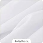 Fitable 8 Pack White Table Cloths 90x132 Inch for 6 Foot Rectangle Tables - Image 7