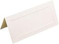 JAM PAPER Foldover Wedding Table Place Cards - 2 x 4 1/4 - Off White with Embossed Border - 100/Pack by JAMPaper