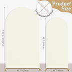 Ledido 6FT 7.2FT 2Set Ivory Arch Backdrop Cover Party Decoration - Image 2