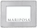 MARIPOSA BEADED 4X6 ENGRAVABLE FRAME | SILVER | BRILLANTE | FRAMES | ENGRAVABLE FRAMES | RECYCLED SANDCAST ALUMINUM | HANDMADE IN MEXICO by Unknown