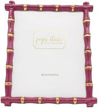 Jaye's Studio Gracie Chloe Decorative Pink Frame 8 x 10 Gold Frame Bamboo Picture Frame Easel Stand With Glass Display, Handcrafted Metal Rectangle Picture Frames Standing, Luxury Designer Home Decor by JayesStudio
