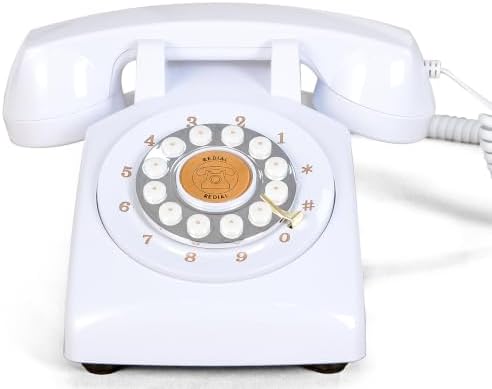 RetroVox Audio Guest Book Wedding Phone, D White by ChooseaFunAudioGuestbookforYourEvent