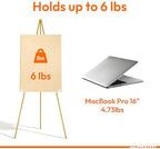 JEAWIWI 3 Pcs Lightweight Easel Stand, 66 Inch, Gold, with Portable Bags - Image 3
