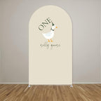 Arch Backdrop Cover for One Silly Goose Baby Shower Arch Stand Stretchy Cover First Goose Kids 1st Birthday Party Fiesta Decorations (7.2x4ft Cover,997) - Image 2