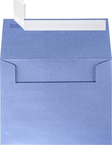 LUXPaper A2 Invitation Envelopes (4 3/8 x 5 3/4) - Vista Blue Metallic (250 Qty.) by LUXPaper