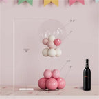 Balloon Sticks With Bases Balloon Stick Stand Clear Acrylic Kit, 4 Pack Sticks With Base For Table Centerpiece,for Wedding Birthdays Parties Decoration - Image 2