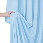 Baby Blue/Light Blue Backdrop Curtains 30ftx10ft Polyester Photo Drapes - Image 6