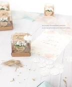 50 Piece Wooden Tealight Candle Holder Set for Wedding Party Guest Favors, Engagement Gift, Guest Return Favors, Bridal Shower Favors for Guests, Baby Shower Guest Favors.(Light Brown) - Image 3