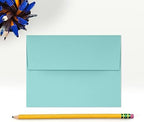 LUXPaper A2 Invitation Envelopes | Peel & Press | 4 3/8" x 5 3/4" | Seafoam Blue | 80lb. Text | 250 Qty - Image 4