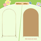 Brown Arch Cover 7.2ft Arch Backdrop Cover Tan Cover for Arch Stand - Image 6
