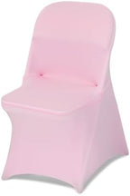 VEVOR Chair Covers, Polyester Spandex Chair Cover, Stretch Slipcovers for Wedding Party Dining Banquet Flat-Front Chair Covers (Pink-c, 50PCS) by VEVOR