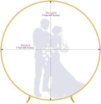 7.2 Ft Round Balloon Arch Stand Gold Backdrop Frame for Wedding, Birthday, Baby Shower, Graduation, Party Decoration-Heavy Duty Steel with Carry Bag-JC HUMMINGBIRD - Image 6