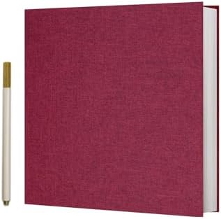 Vienrose Self Adhesive Photo Album, 60 Pages, 11 x 10.6 in, Red by Vienrose