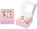 Bakepacker Lavender Cookie Boxes With Window 6x6x3 inches 60pcs - Image 2