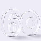Ledido Reusable 10'' Fillable Acrylic Charcuterie Board Box Number 60 by Ledido