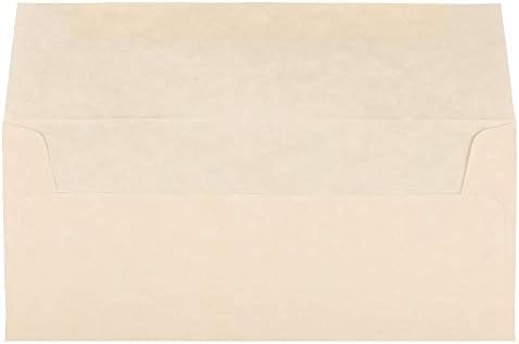 JAM PAPER #10 Business Parchment Envelopes - 4 1/8 x 9 1/2 - Natural Recycled - Bulk 250/Box - Image 2