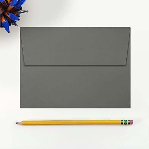 LUXPaper A7 Invitation Envelopes | Peel & Press | 5 1/4" x 7 1/4" | Smoke Gray | 80lb. Text | 250 Qty - Image 4