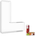 13.8" Extra Large Acrylic Letter Charcuterie Board Box, Reusable Fillable Letter Cake Candy Dish Display Serving Tray for Birthday Anniversary Party Decoration (L) by RUFHVTY