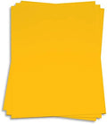 Sun Glow Yellow Card Stock - 8 1/2 x 11 Gmund Colors Matt 111lb Cover, 25 Pack by LCIPaper